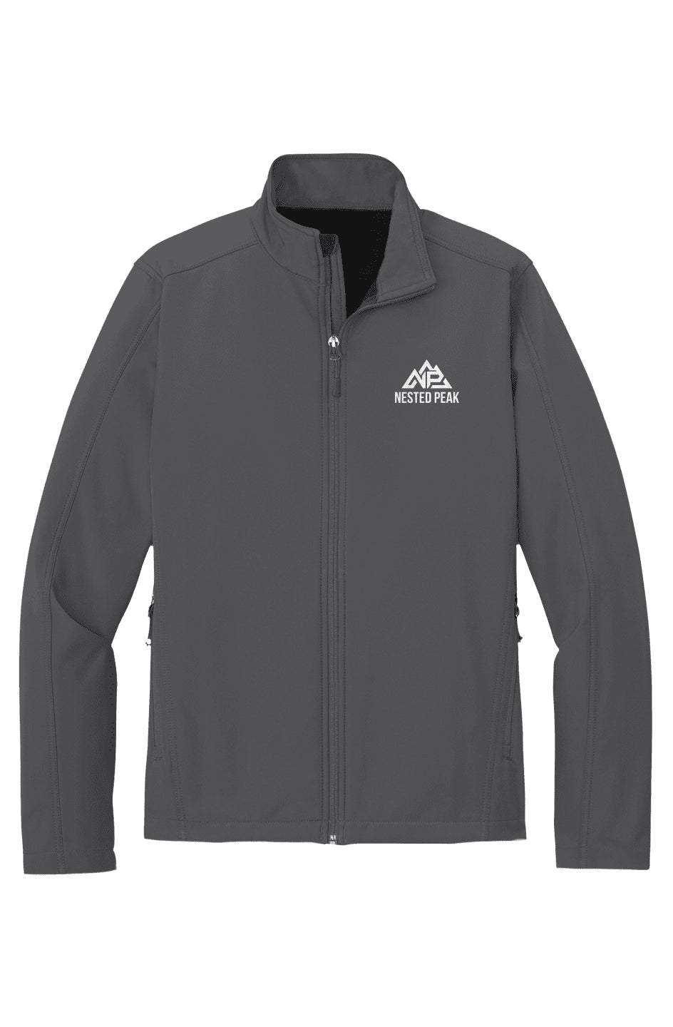 Nested Peak Men's Core Soft Shell Jacket | Deep Smoke, True Royal, Black - Nested Peak