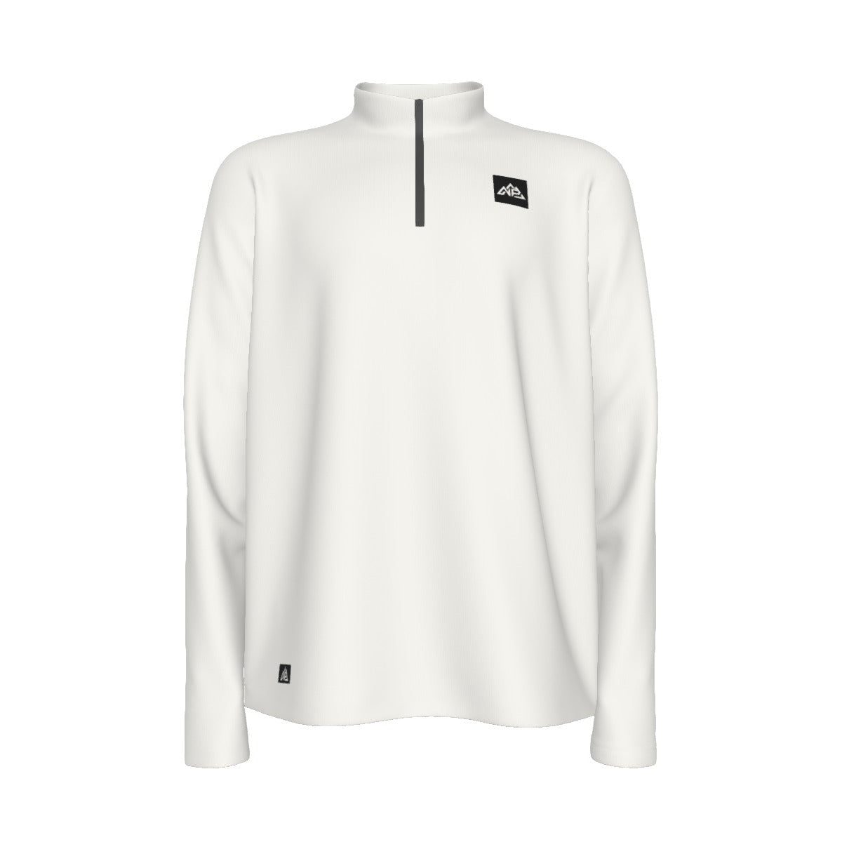 Nested Peak Men's Half Zip Pullover | White - Nested Peak LLC