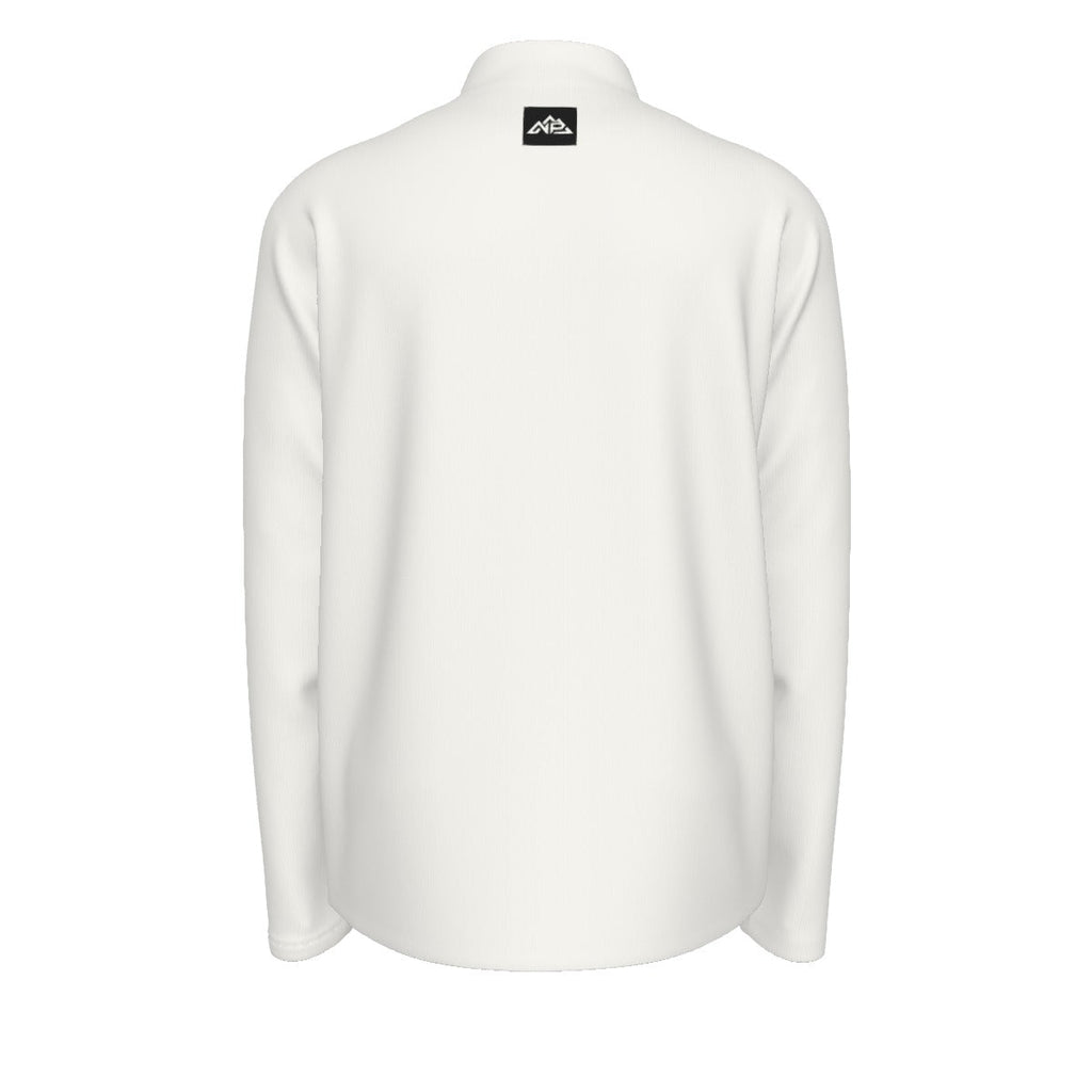 Nested Peak Men's Half Zip Pullover | White - Nested Peak LLC