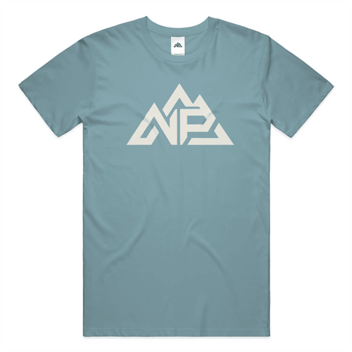 NP 10 Perfect Weight Ican Tee – Men's | Blue Fog, New Navy, Deep Steel Blue - Nested Peak
