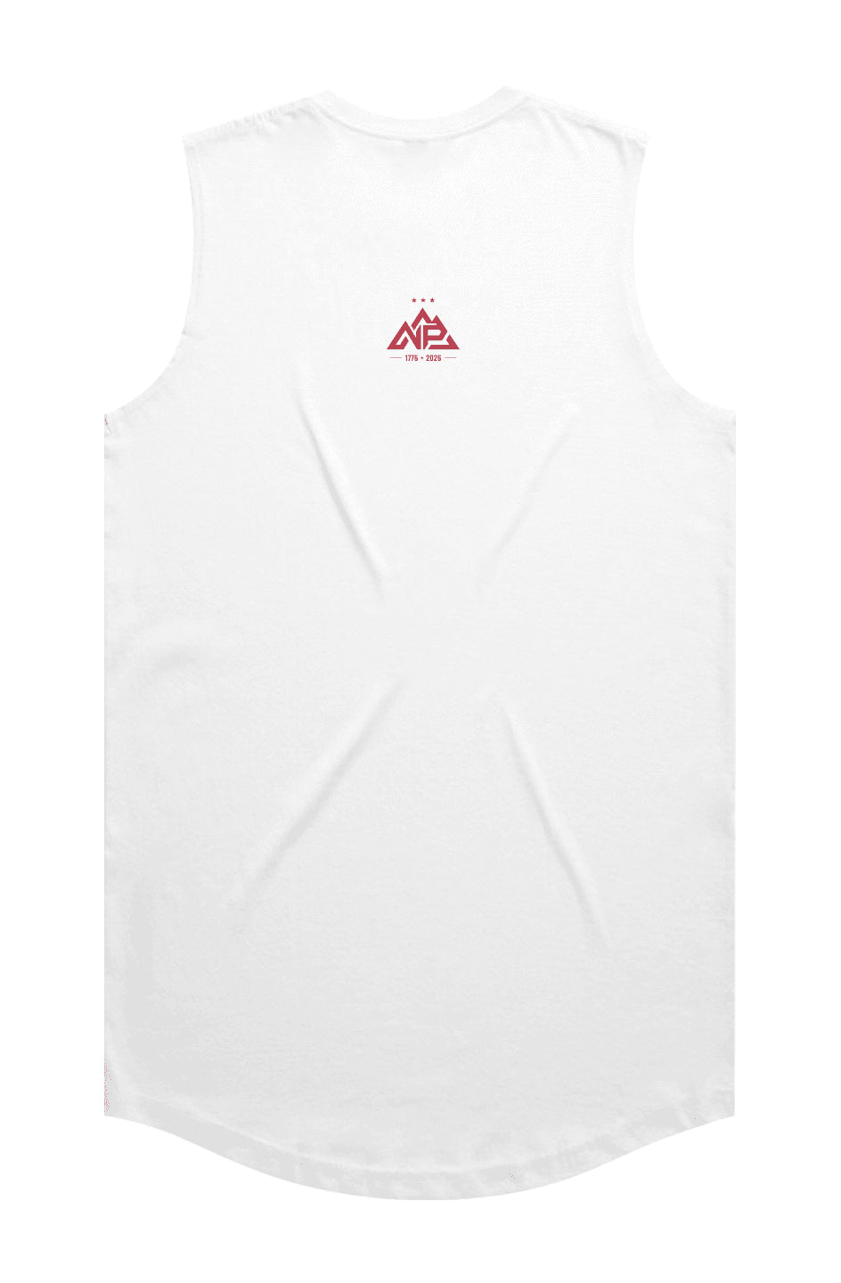NP 250 Edition Men's Staple Curve Tank | White - Nested Peak