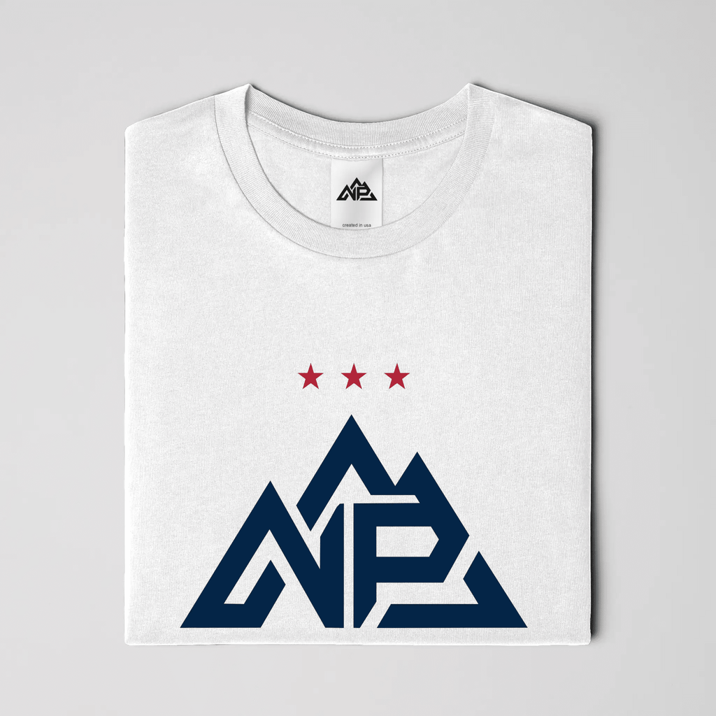 NP 250 Edition Unisex T-Shirt | White, Silver - Nested Peak