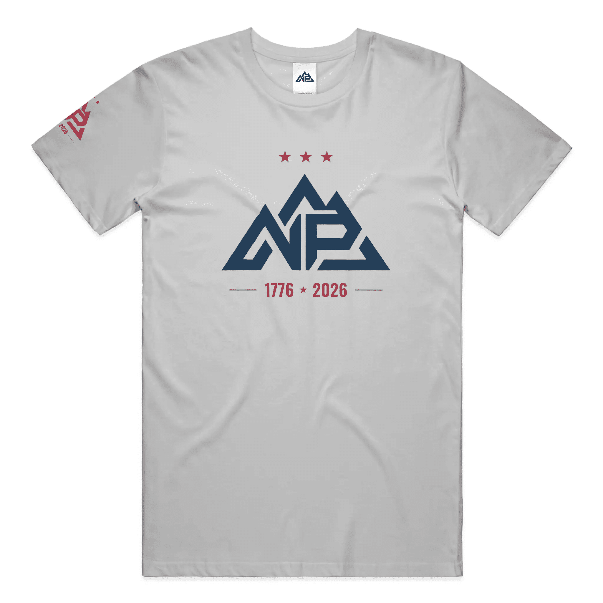 NP 250 Edition Unisex T-Shirt | White, Silver - Nested Peak