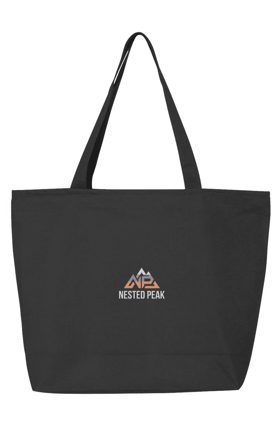 NP 25L Zippered Tote | Navy, Natural, Black - Nested Peak