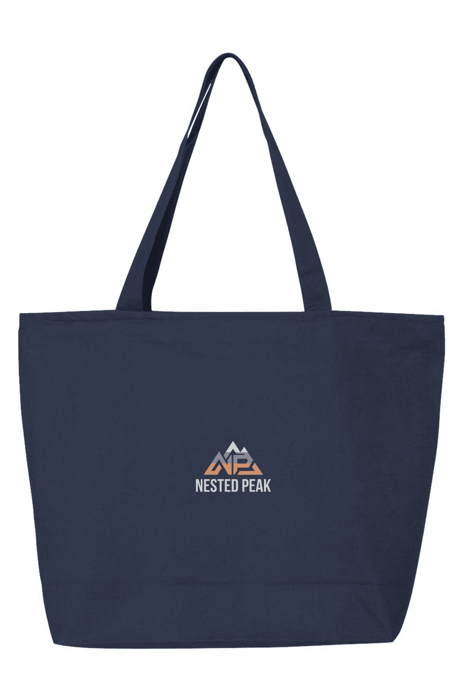 NP 25L Zippered Tote | Navy, Natural, Black - Nested Peak