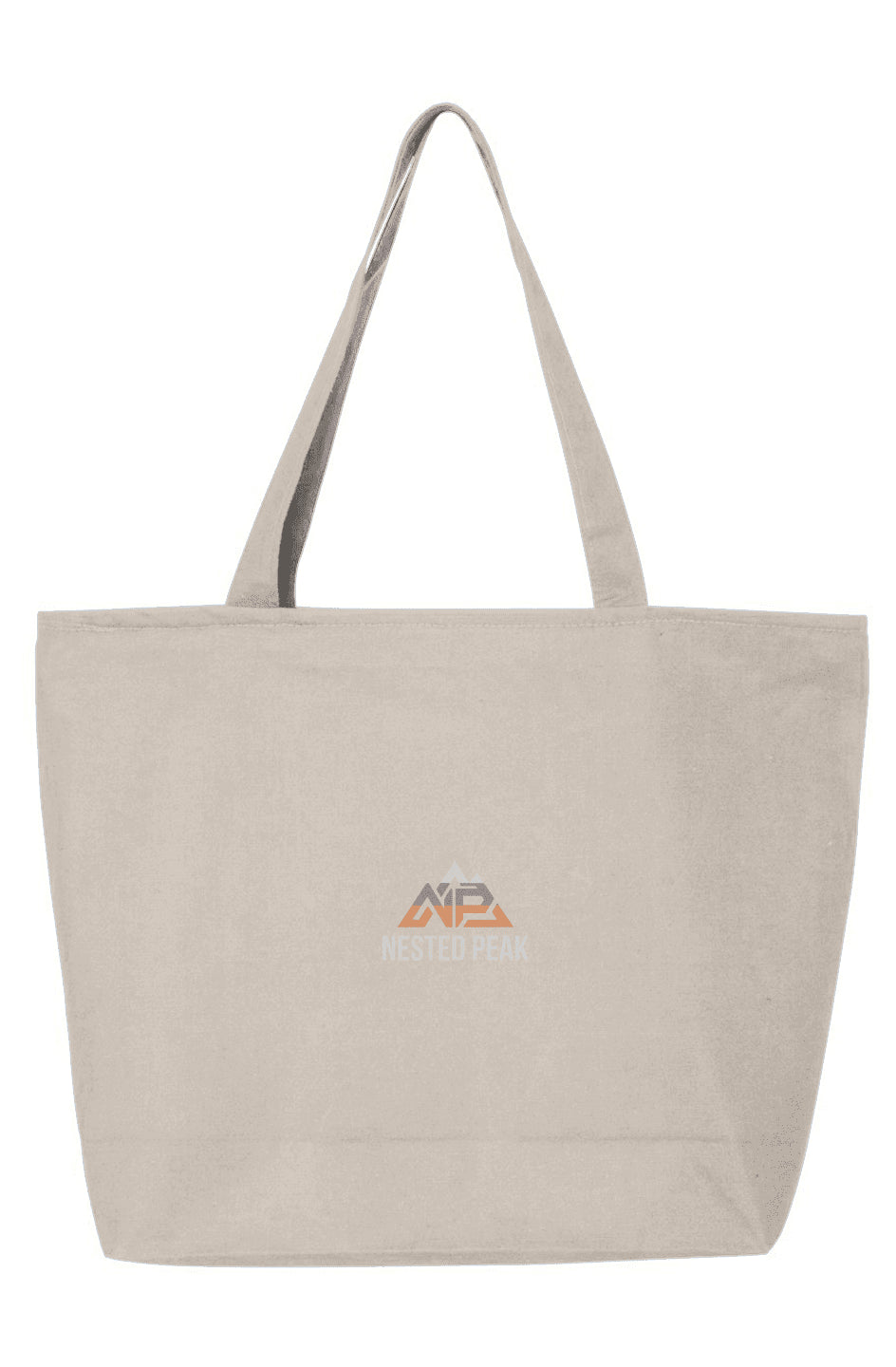 NP 25L Zippered Tote | Navy, Natural, Black - Nested Peak