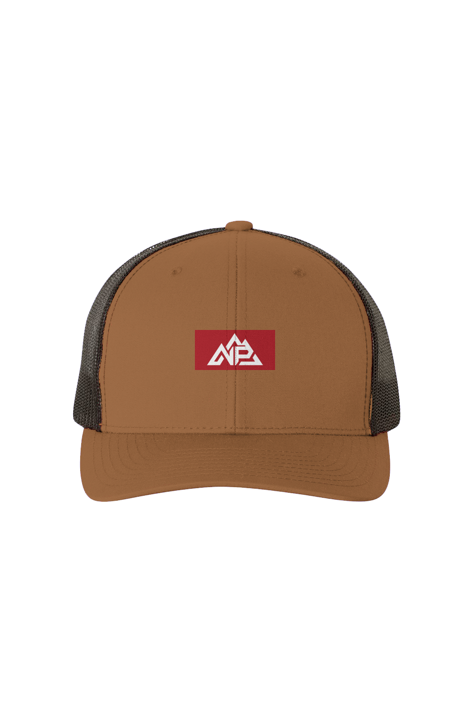 NP 26 Black Mesh Retro Trucker Cap | Caramel/ Black, Coyote Brown/ Black, Charcoal/ Black - Nested Peak LLC