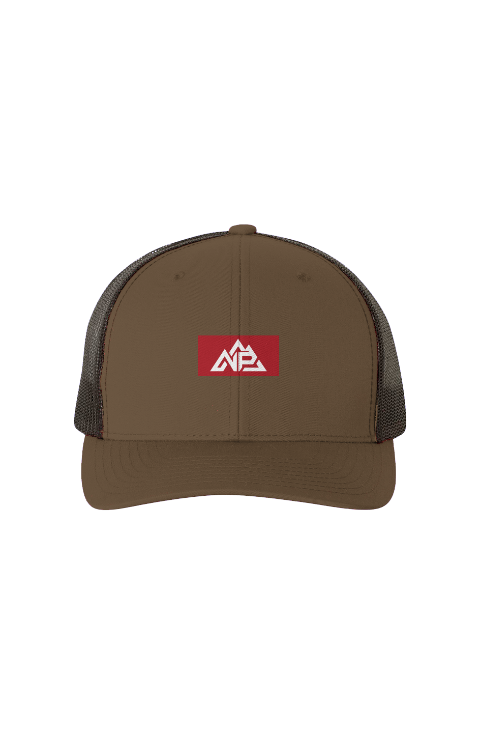 NP 26 Black Mesh Retro Trucker Cap | Caramel/ Black, Coyote Brown/ Black, Charcoal/ Black - Nested Peak LLC