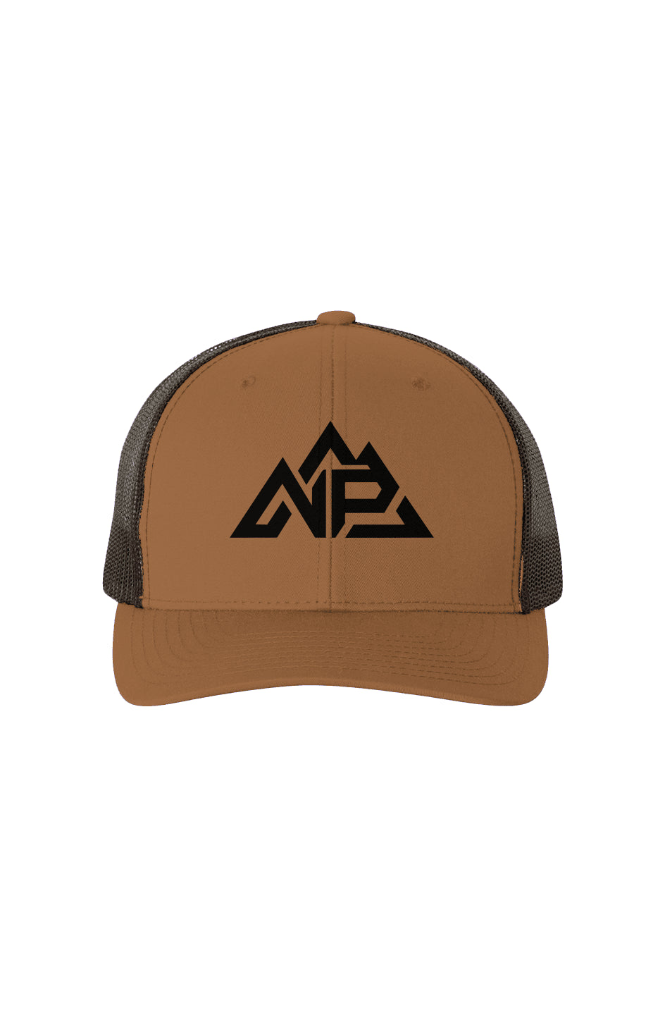 NP 26 Black Mesh Retro Trucker Cap | Charcoal/Black, Caramel/Black, Red/Black - Nested Peak