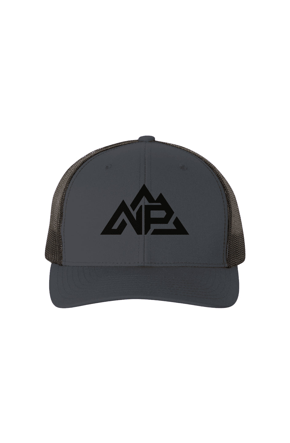 NP 26 Black Mesh Retro Trucker Cap | Charcoal/Black, Caramel/Black, Red/Black - Nested Peak