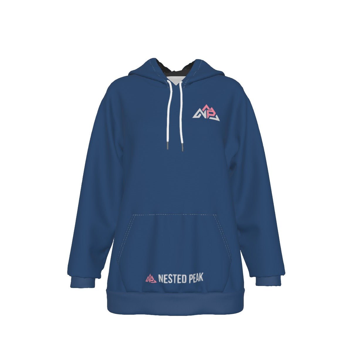 NP 26 BP Women's Heavy Fleece Hoodie | Navy - Nested Peak LLC