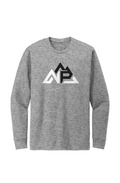 NP 26 BW Men's Perfect Blend LS Tee | Grey Frost, Light Heather Grey, Heathered Charcoal - Nested Peak LLC