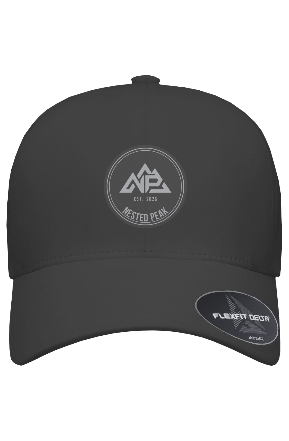 NP 26 CB Delta Perforated Snapback | Dark Grey, Black, White - Nested Peak LLC
