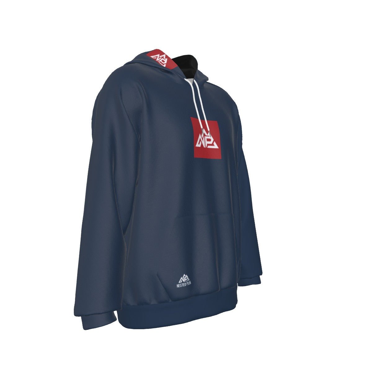 NP 26 CB Men's Heavy Fleece Raglan Hoodie | Navy - Nested Peak LLC