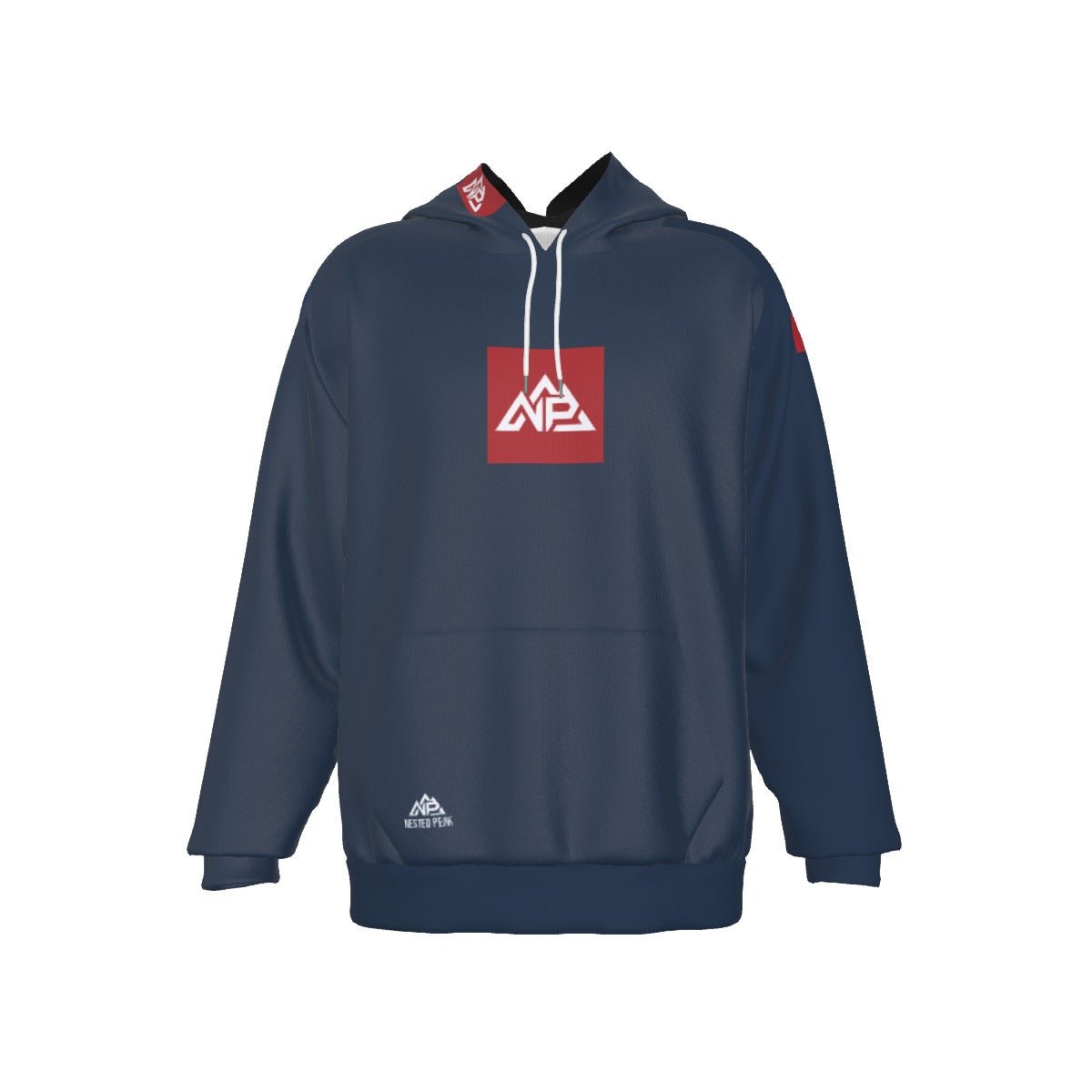 NP 26 CB Men's Heavy Fleece Raglan Hoodie | Navy - Nested Peak LLC