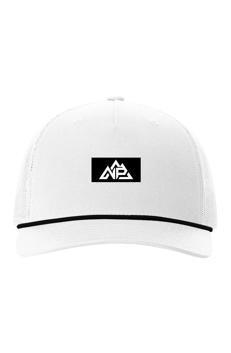 NP 26 Classic Five Panel Trucker with Rope Cap | Heather Grey/Black, Heather Grey/White, White/Black - Nested Peak LLC