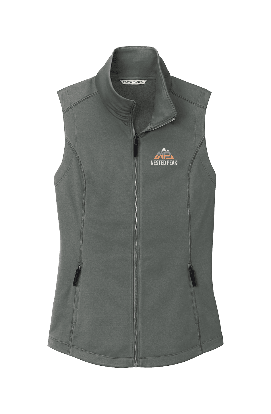 NP 26 Collective Smooth Fleece Vest | Graphite, Deep Black - Nested Peak