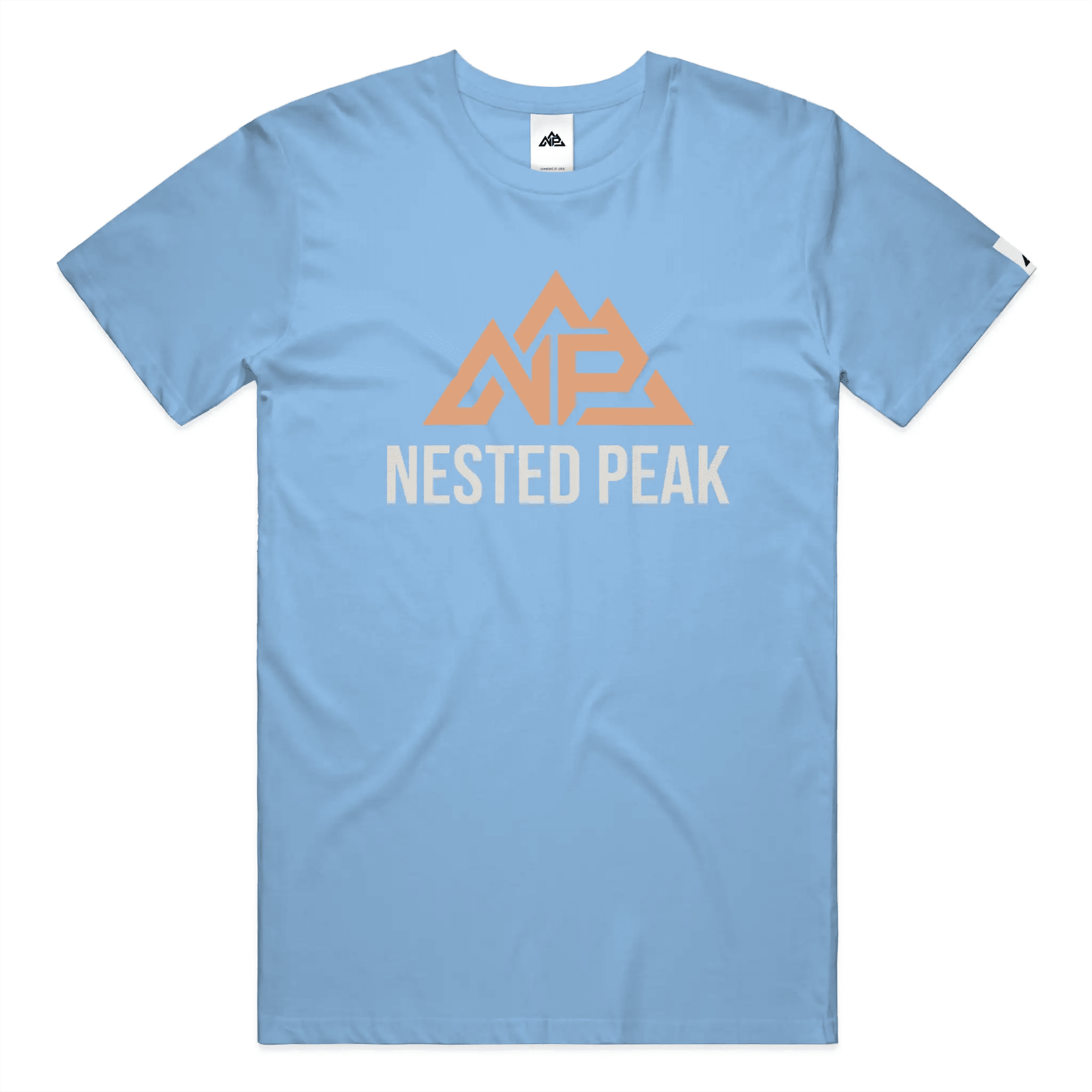 NP 26 Fish DryBlend 174 Men's T Shirt | Sand, Carolina Blue, Gravel - Nested Peak