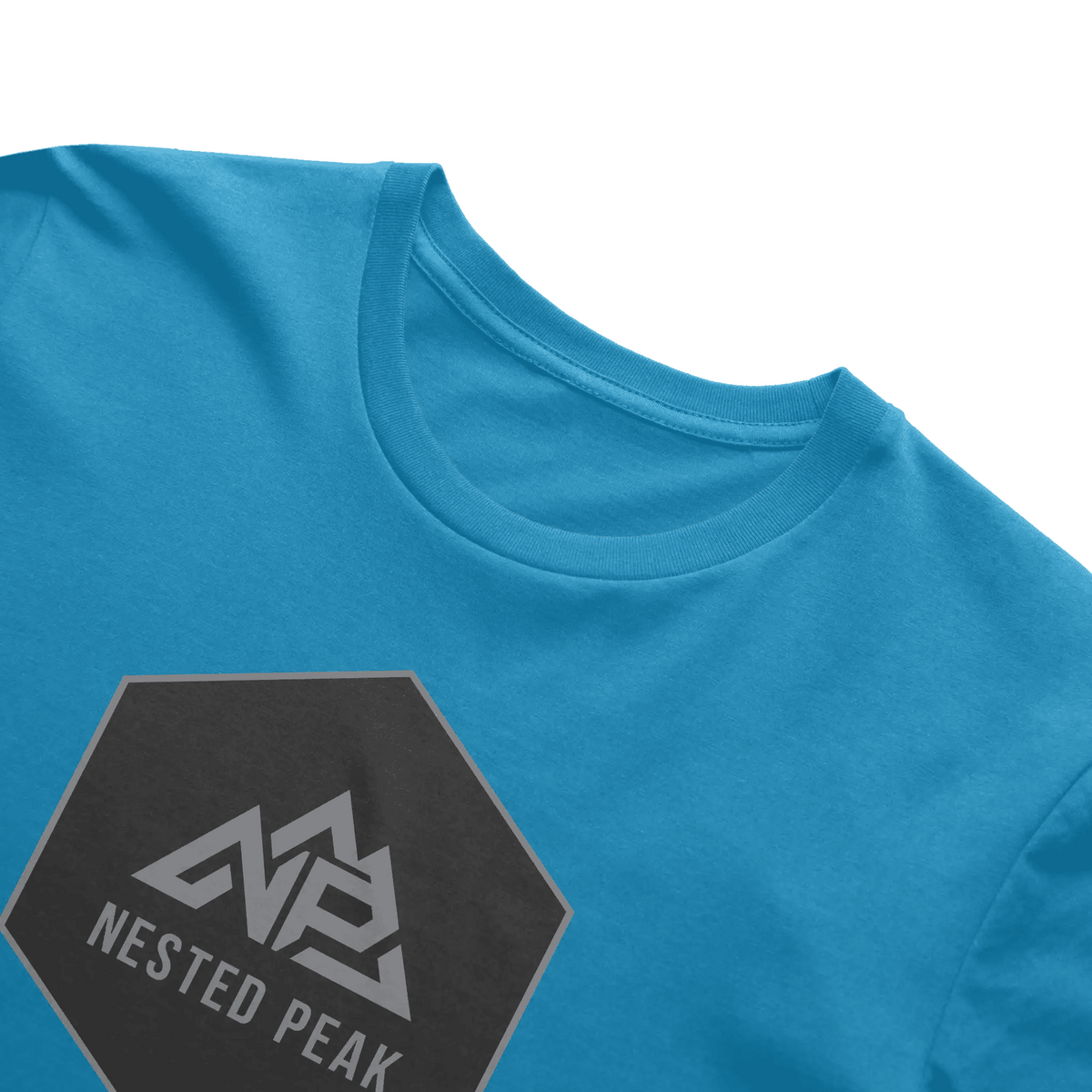 NP 26 HB Men's DryBlend T-Shirt | Black, Gravel, Sapphire - Nested Peak LLC