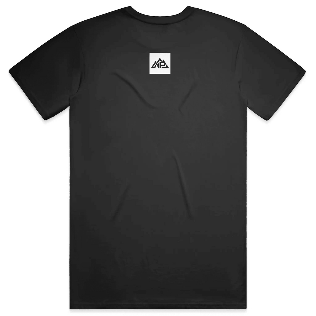NP 26 HB Men's DryBlend T-Shirt | Black, Gravel, Sapphire - Nested Peak LLC