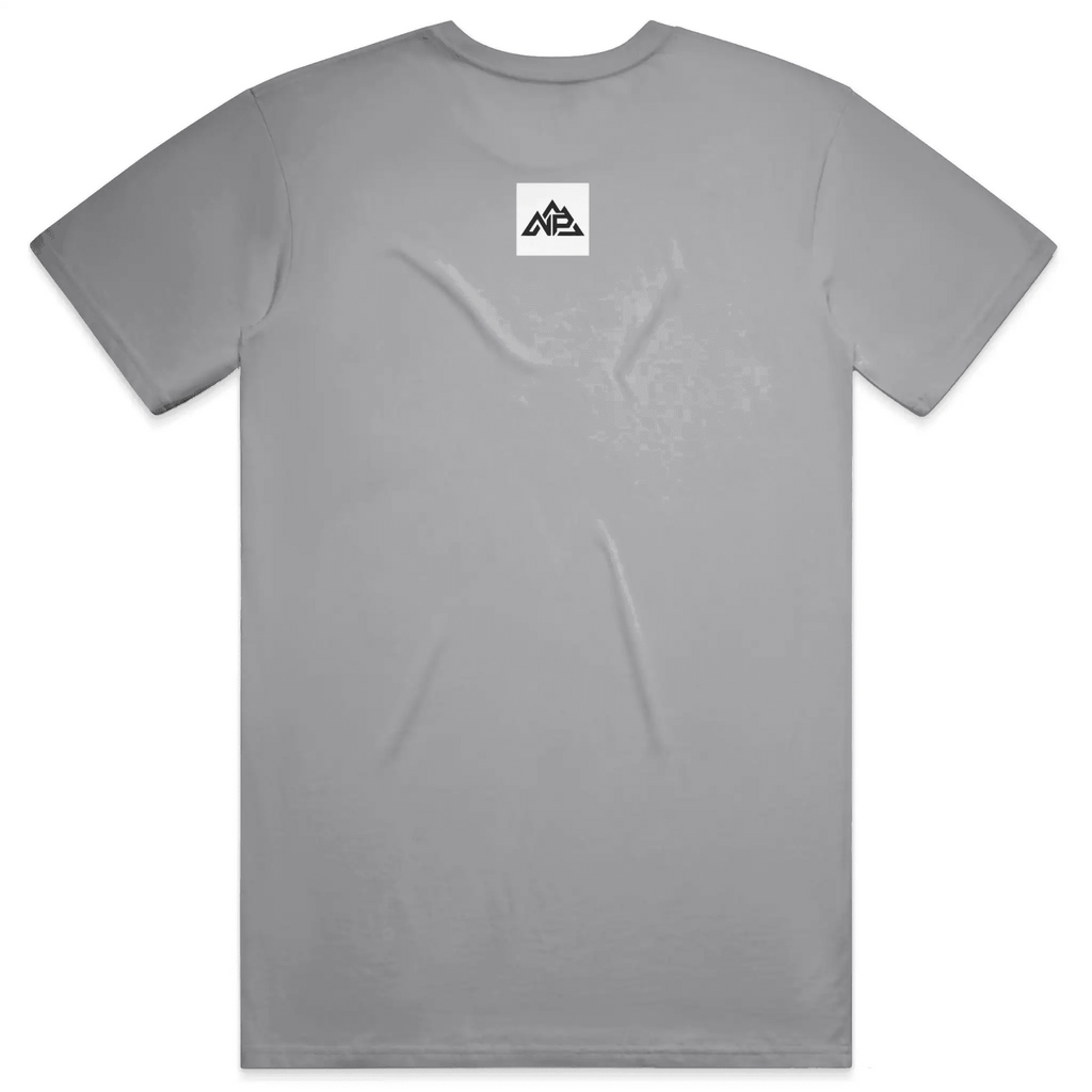 NP 26 HB Men's DryBlend T-Shirt | Black, Gravel, Sapphire - Nested Peak LLC