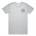 NP 26 Hex Men's Dri-Power T-Shirt | Silver, Navy, Columbia Blue - Nested Peak