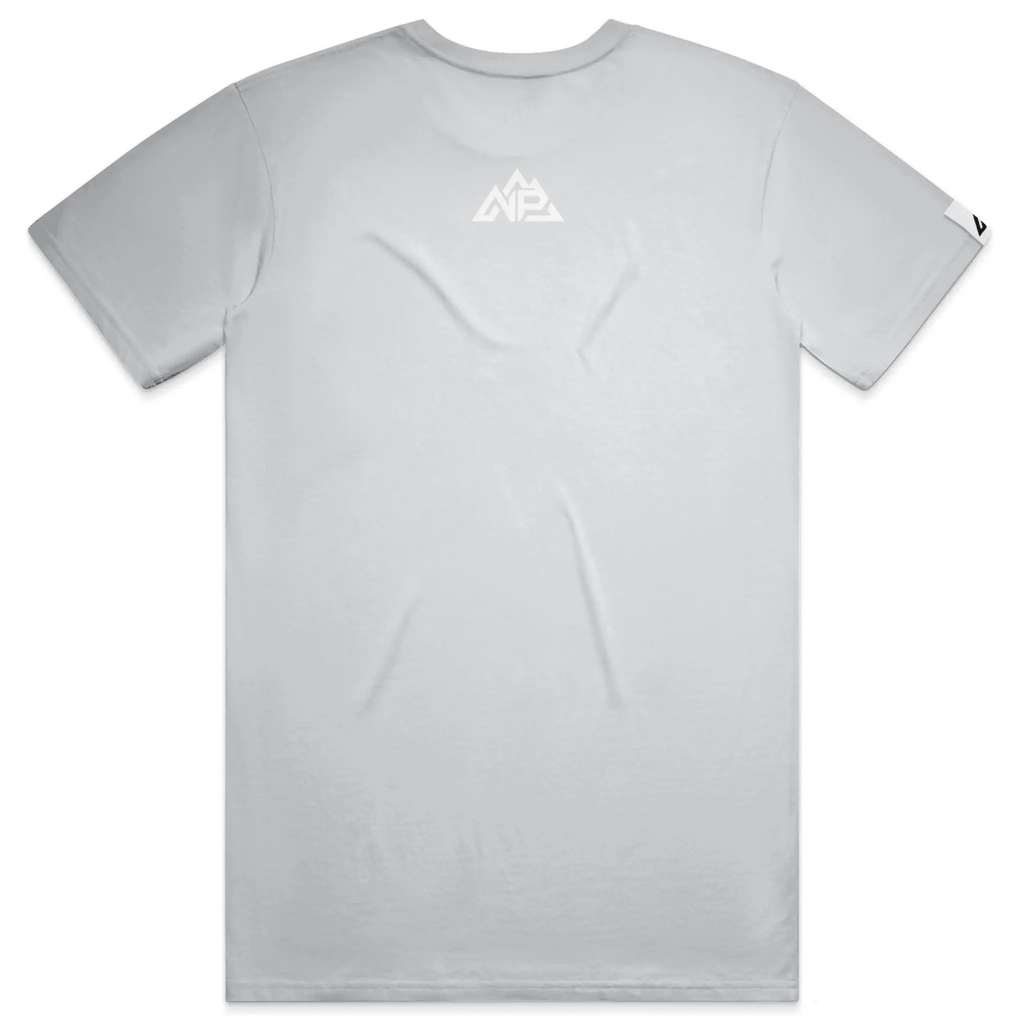 NP 26 Hex Men's Dri-Power T-Shirt | Silver, Navy, Columbia Blue - Nested Peak