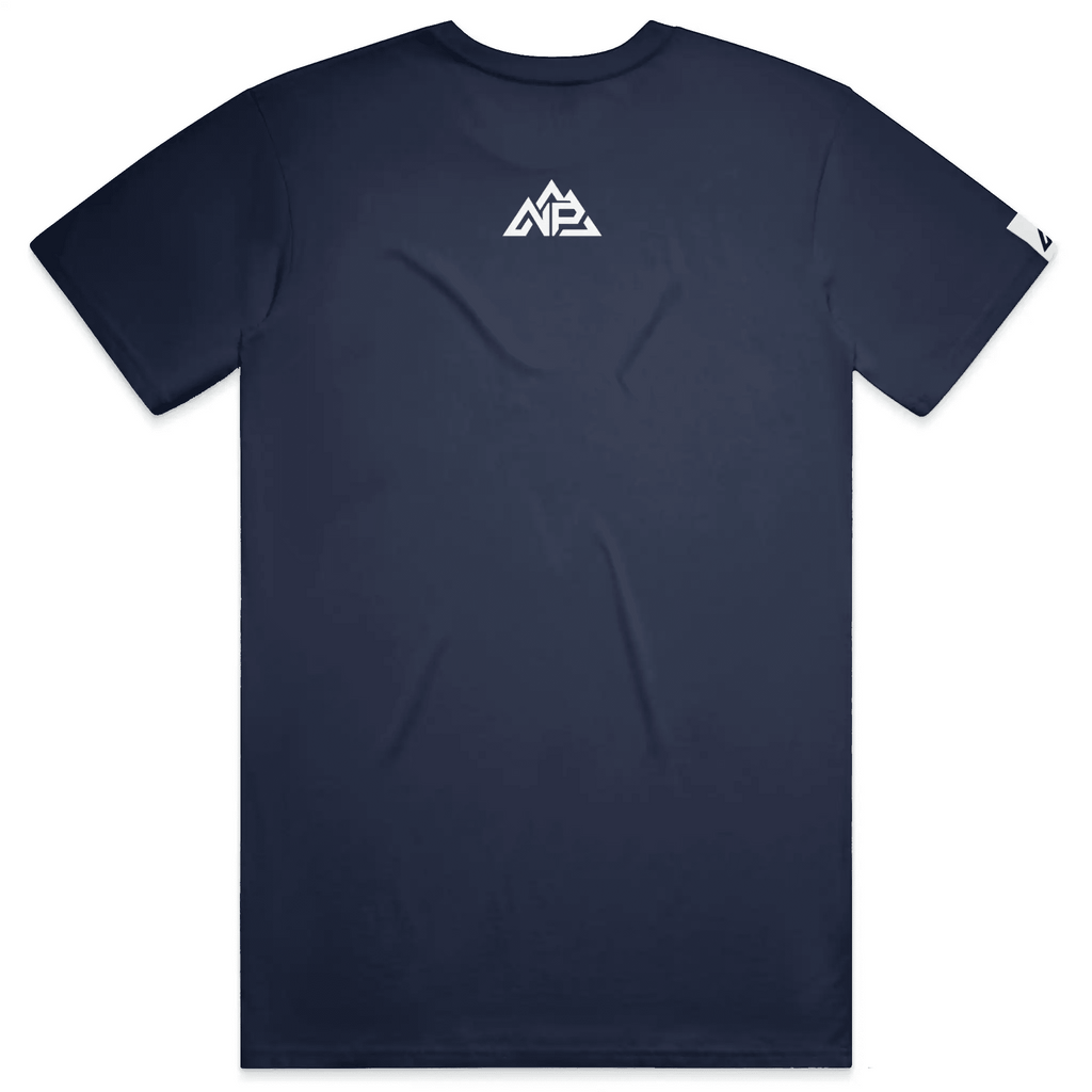 NP 26 Hex Men's Dri-Power T-Shirt | Silver, Navy, Columbia Blue - Nested Peak