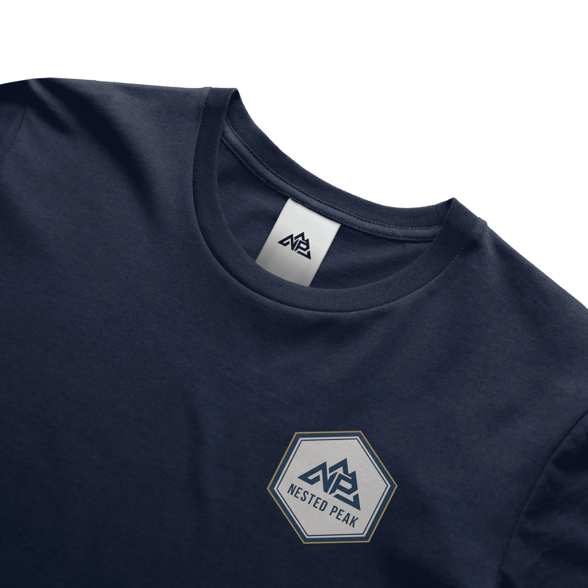 NP 26 Hex Men's Dri-Power T-Shirt | Silver, Navy, Columbia Blue - Nested Peak