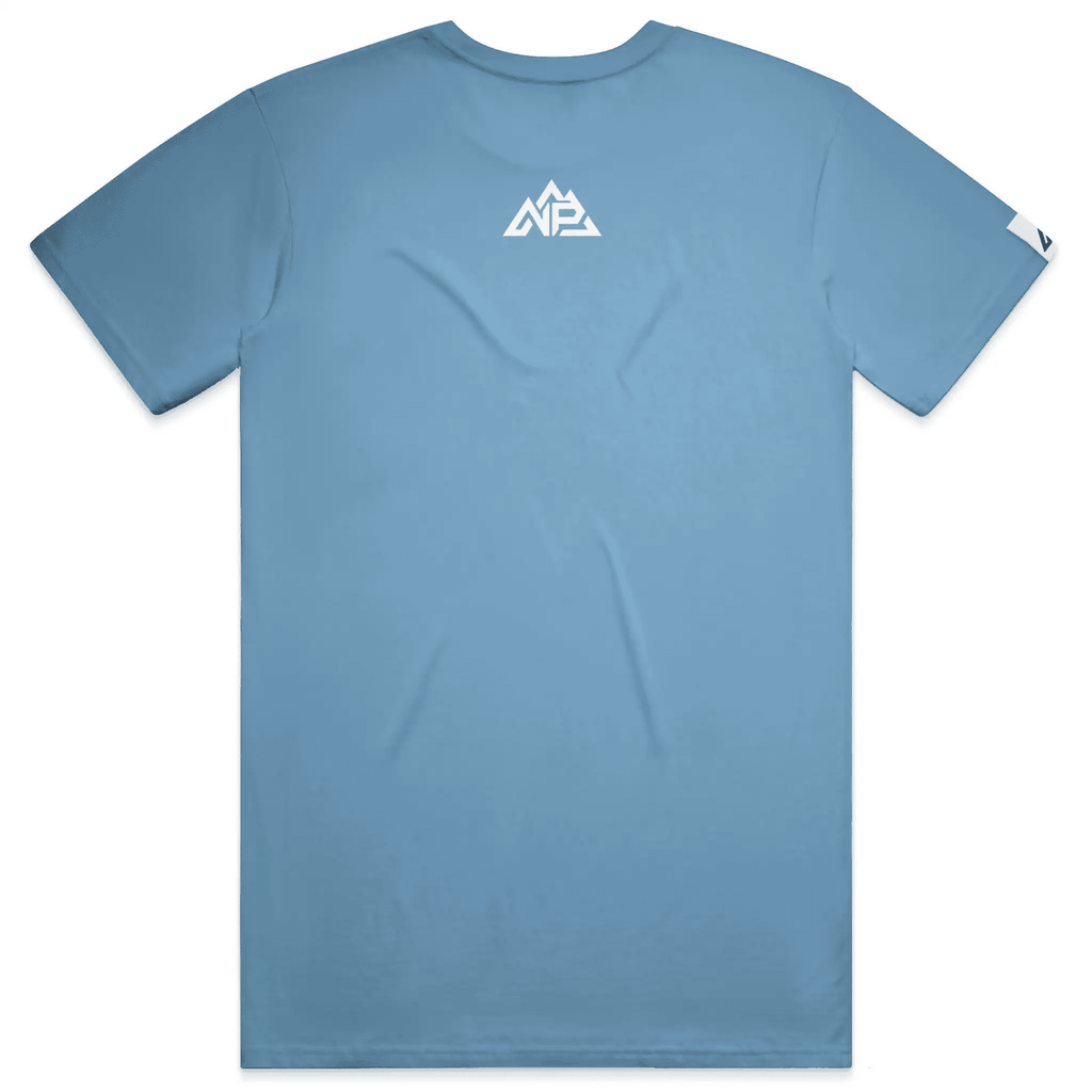 NP 26 Hex Men's Dri-Power T-Shirt | Silver, Navy, Columbia Blue - Nested Peak