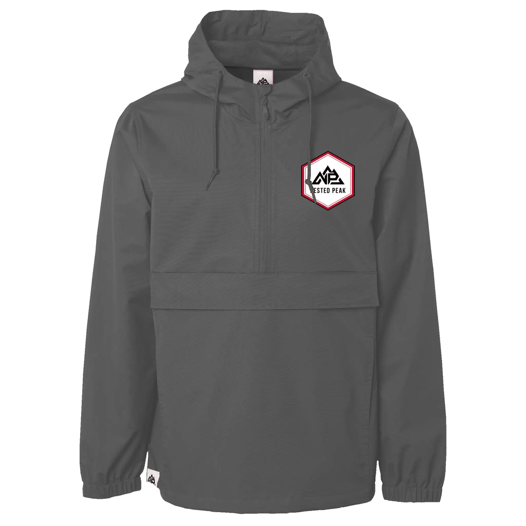 NP 26 Hex Men's Water Resistant Anorak Jacket | Graphite, Navy, Black - Nested Peak