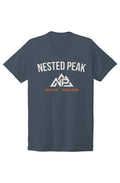 NP 26 Men's Bridge Tri-Blend V-Neck | Rebel Blue, Space Black, Aluminum Grey - Nested Peak