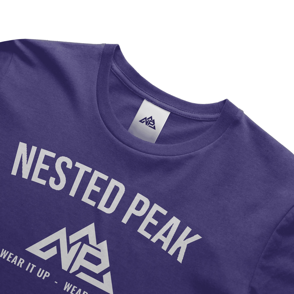NP 26 Men's Center Perfect Tri Tee | New Navy, Purple Frost, Black - Nested Peak