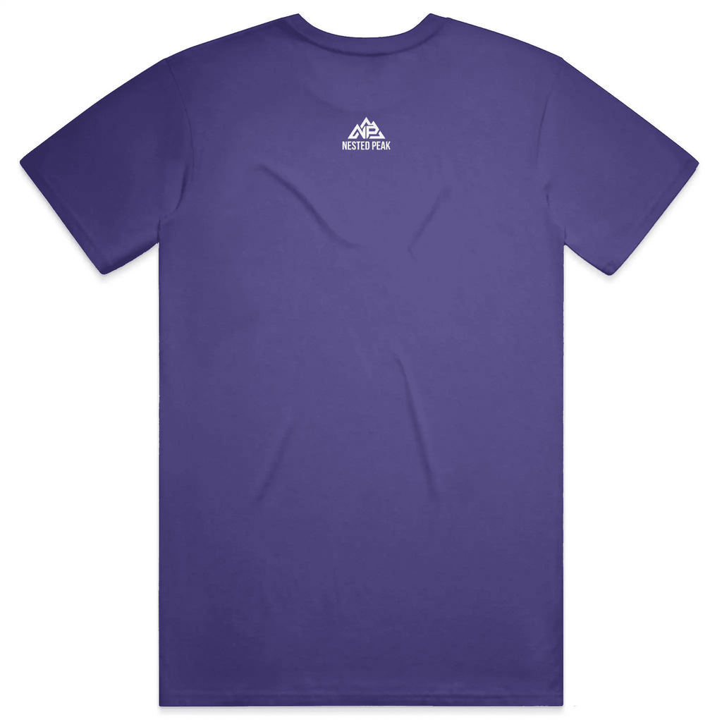 NP 26 Men's Center Perfect Tri Tee | New Navy, Purple Frost, Black - Nested Peak