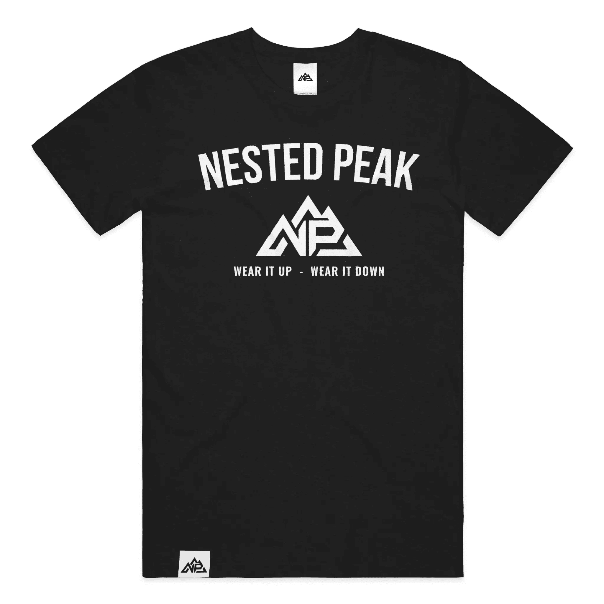 NP 26 Men's Center Perfect Tri Tee | New Navy, Purple Frost, Black - Nested Peak