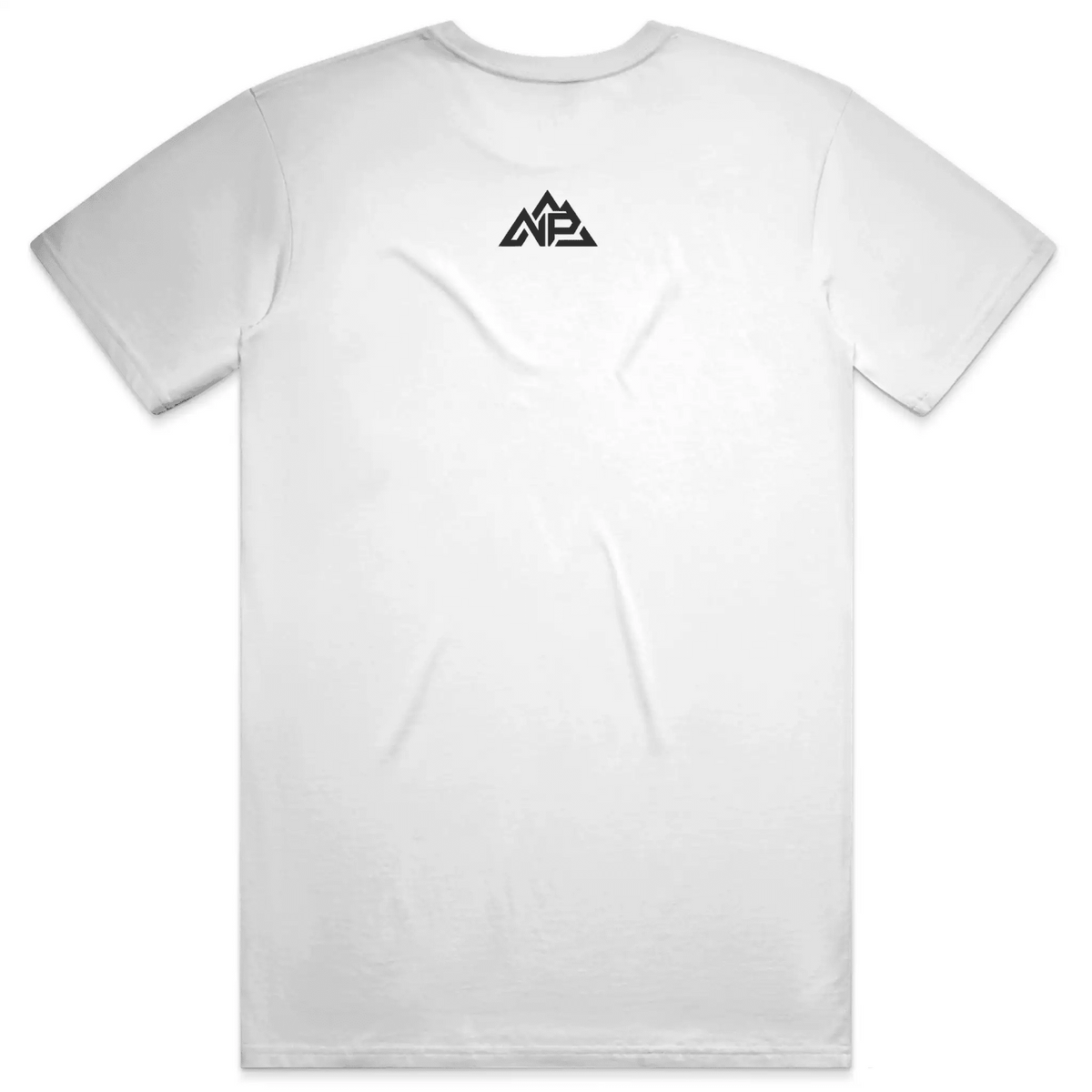 NP 26 Men's Dry Blend Short Sleeve T-Shirt | White, Sandstone, Columbia Blue - Nested Peak