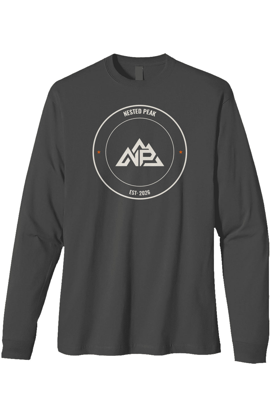 NP 26 Men's Heavyweight Long Sleeve T-Shirt | Pacific, Olive, Charcoal - Nested Peak