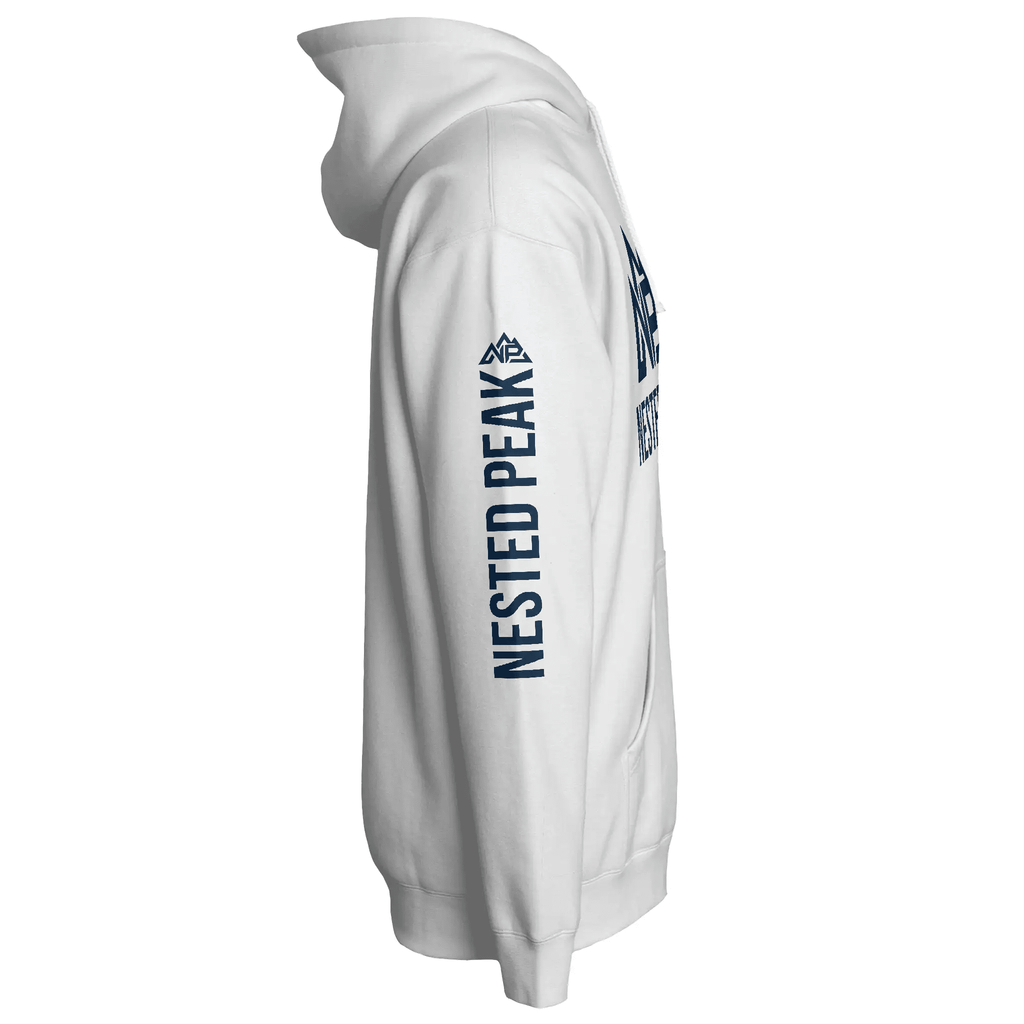 NP 26 Men's Heavyweight Pullover Hoodie | Bone, Smoke, White - Nested Peak