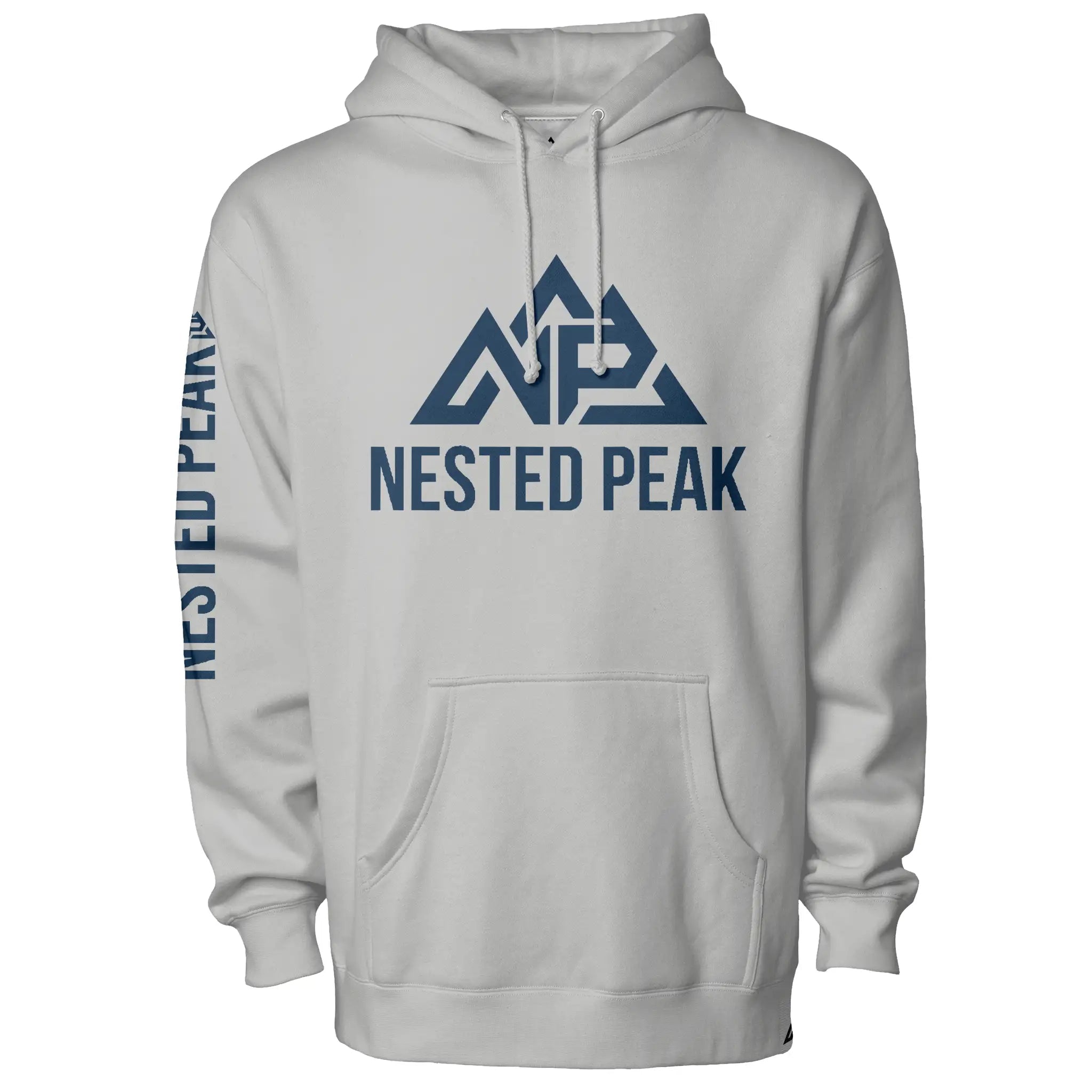 NP 26 Men's Heavyweight Pullover Hoodie | Bone, Smoke, White - Nested Peak