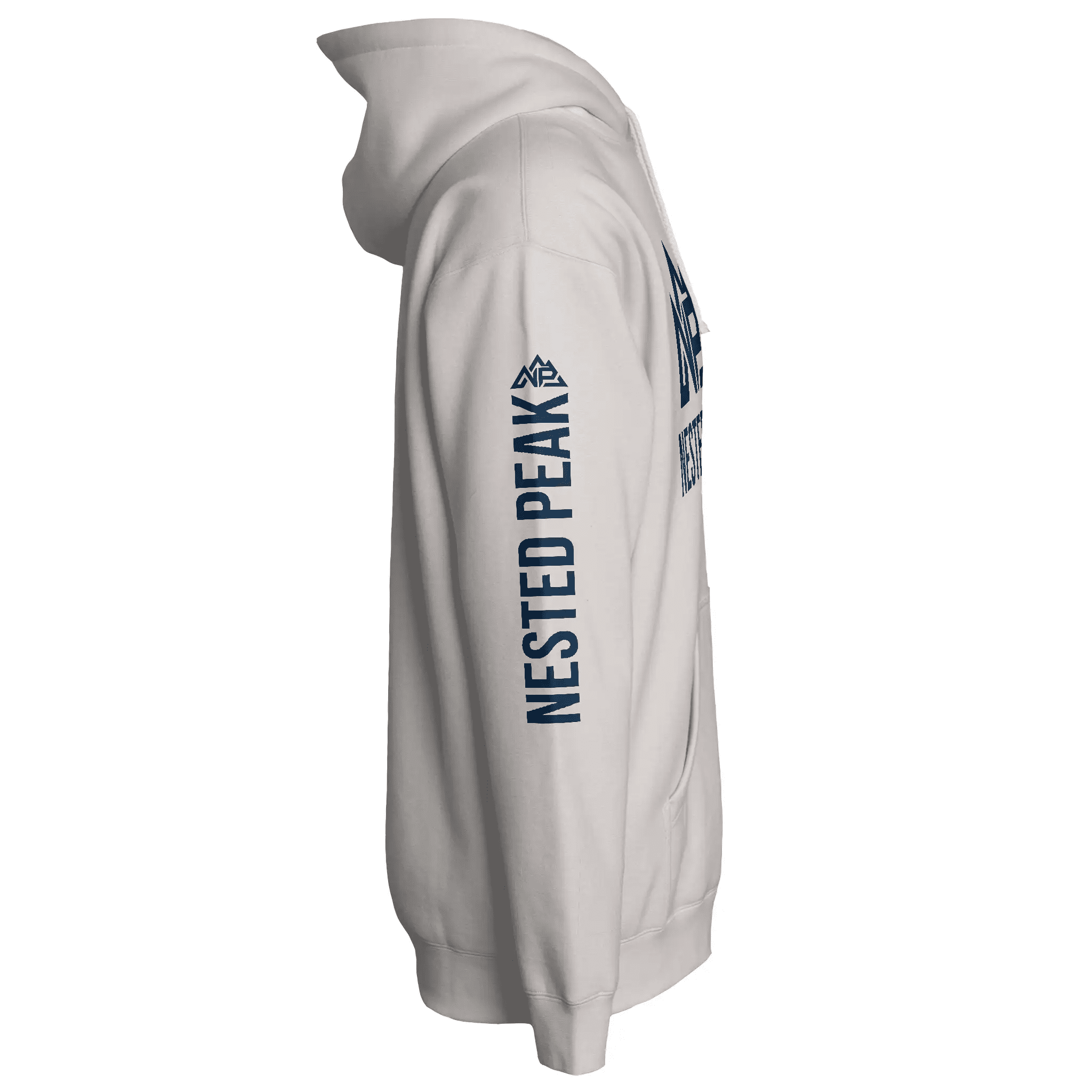 NP 26 Men's Heavyweight Pullover Hoodie | Bone, Smoke, White - Nested Peak
