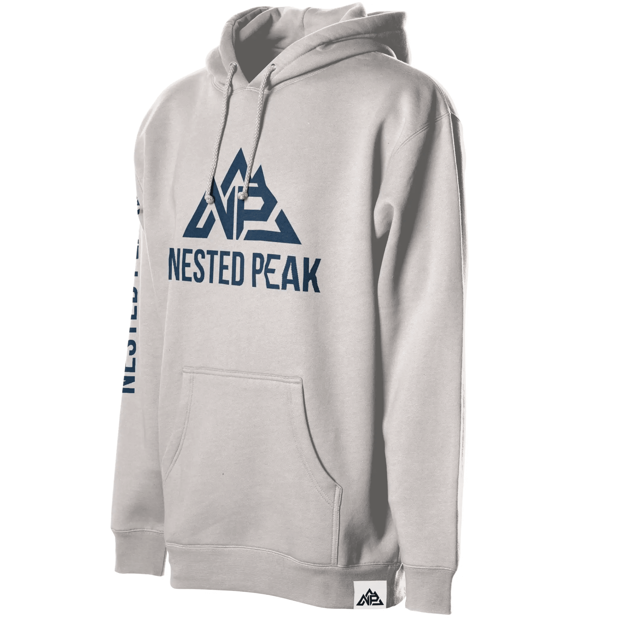 NP 26 Men's Heavyweight Pullover Hoodie | Bone, Smoke, White - Nested Peak