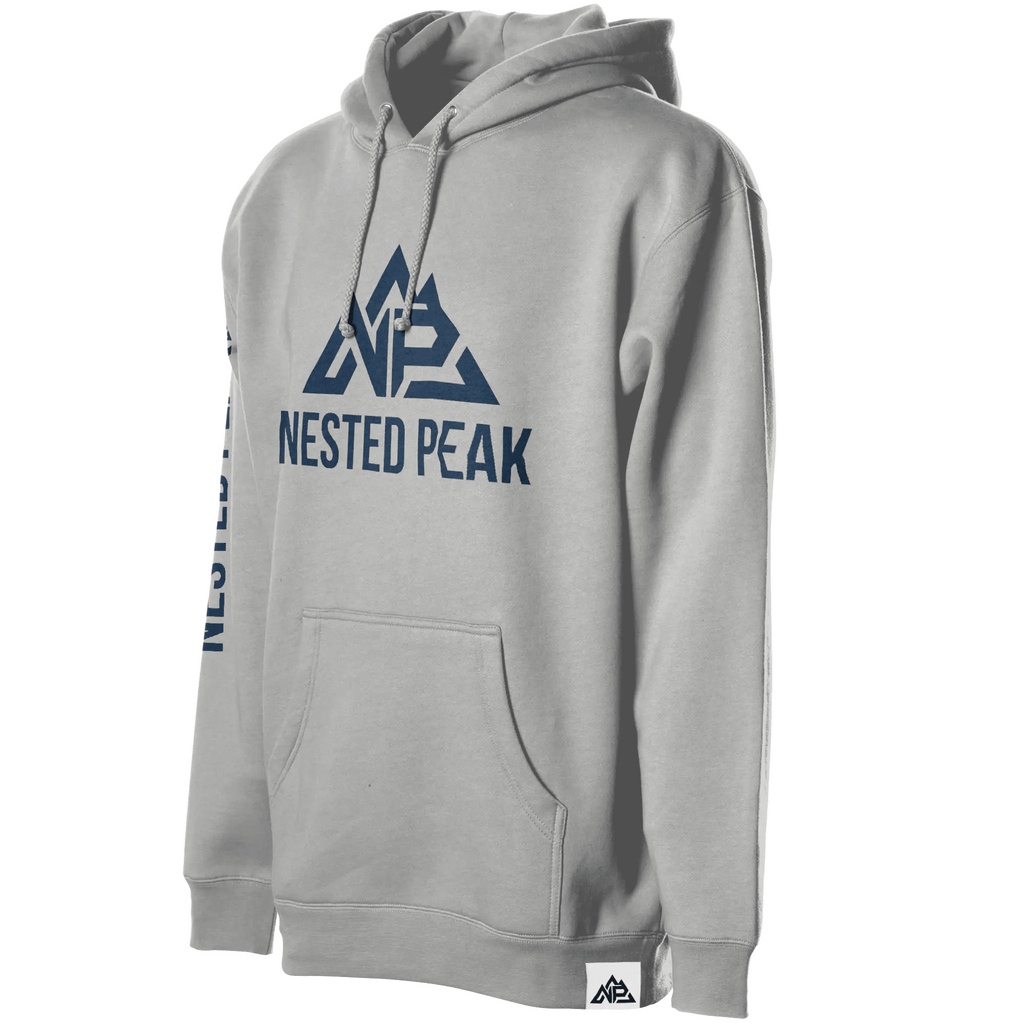 NP 26 Men's Heavyweight Pullover Hoodie | Bone, Smoke, White - Nested Peak