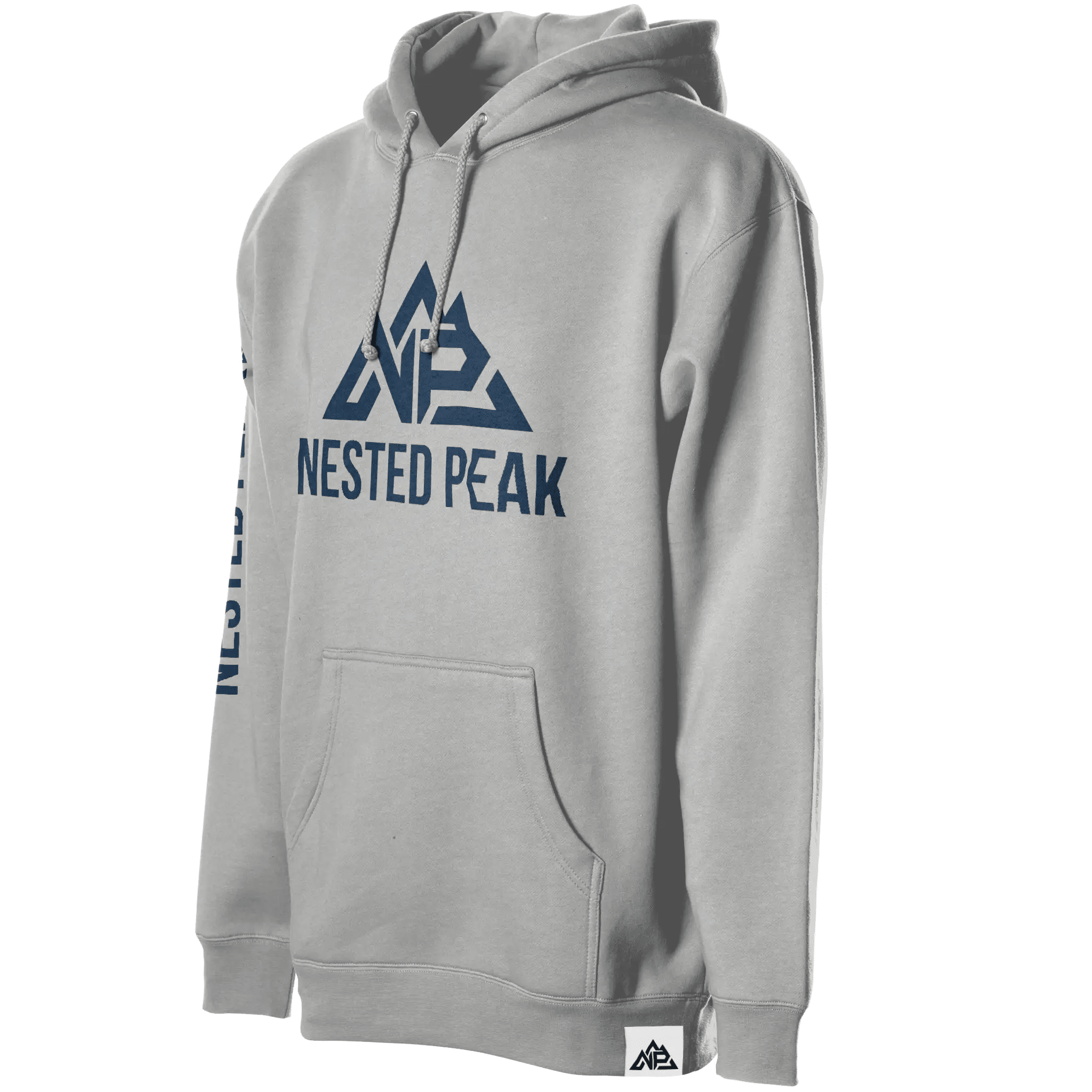 NP 26 Men's Heavyweight Pullover Hoodie | Bone, Smoke, White - Nested Peak