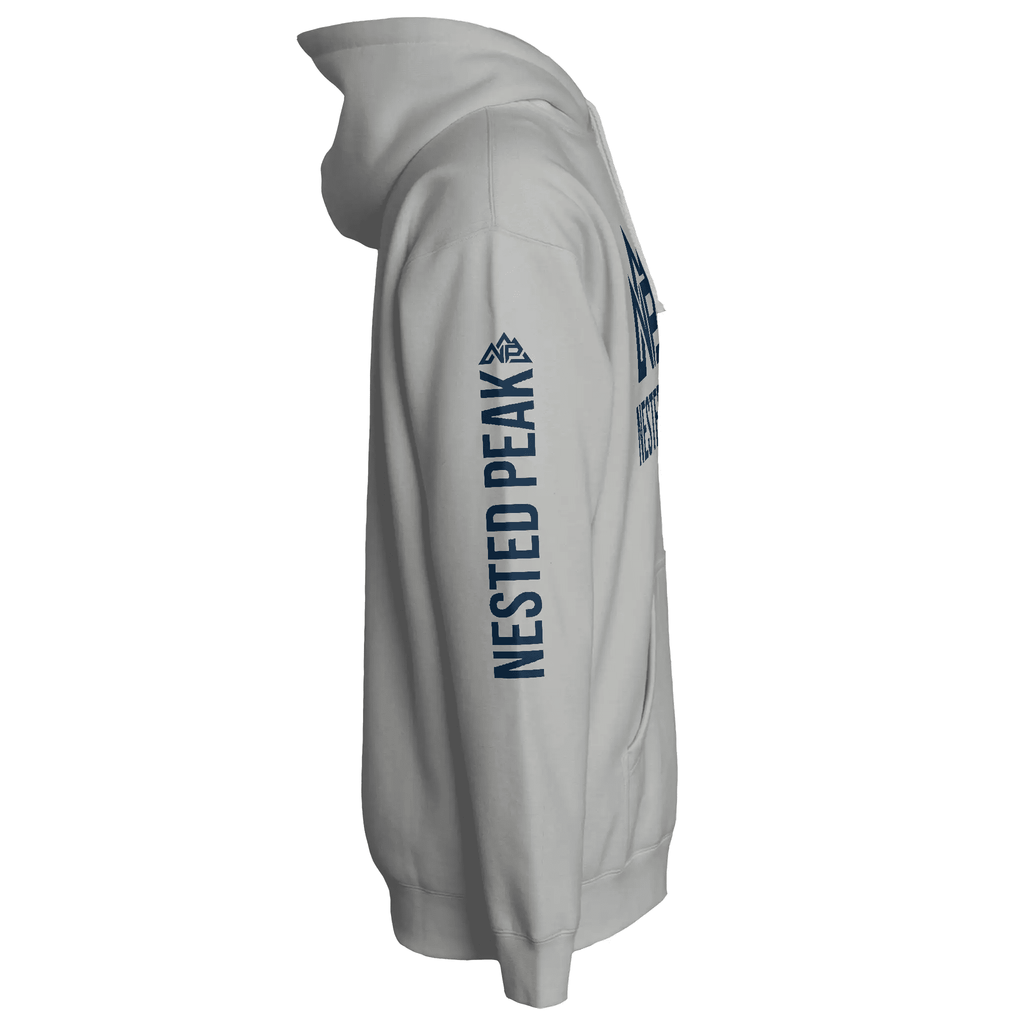 NP 26 Men's Heavyweight Pullover Hoodie | Bone, Smoke, White - Nested Peak
