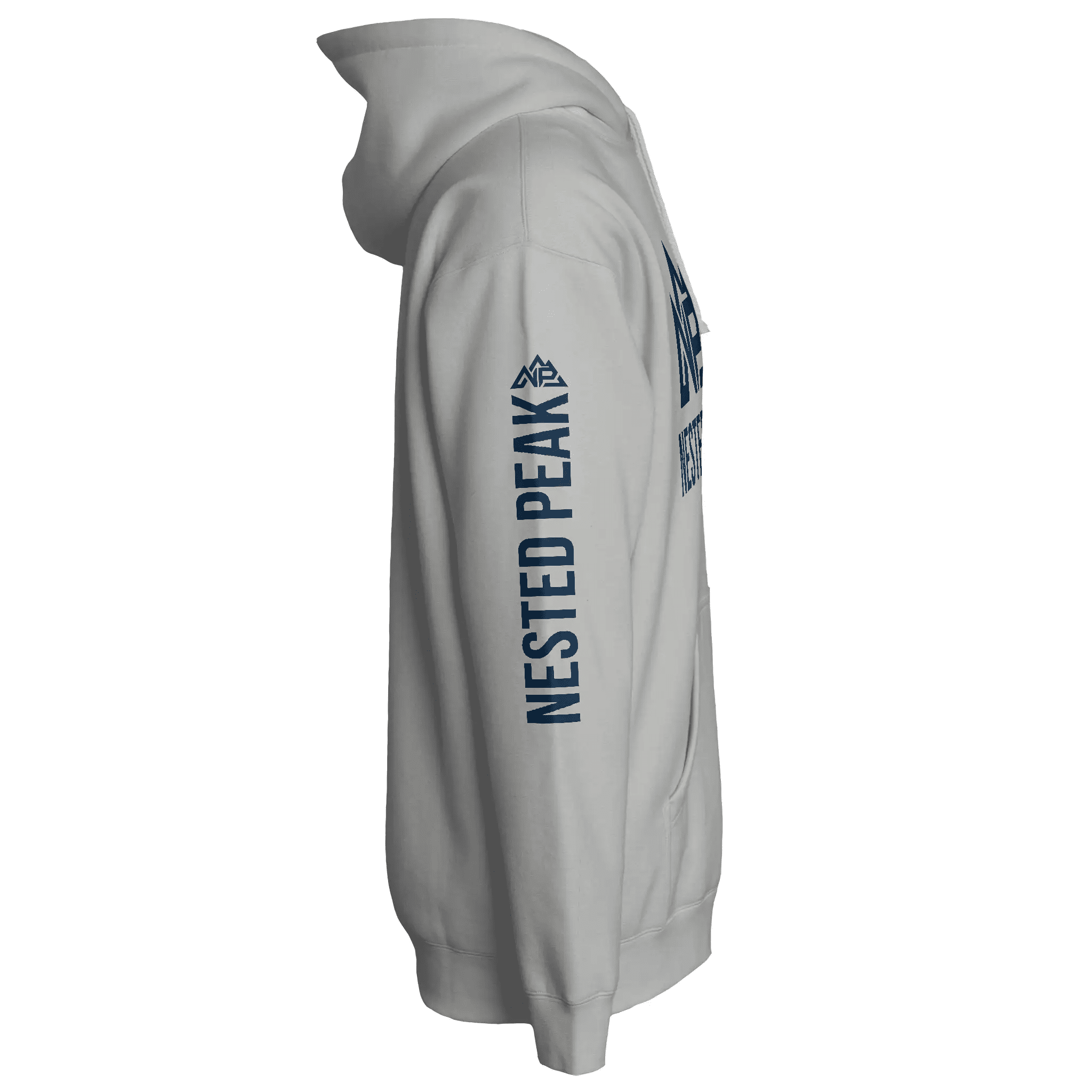NP 26 Men's Heavyweight Pullover Hoodie | Bone, Smoke, White - Nested Peak