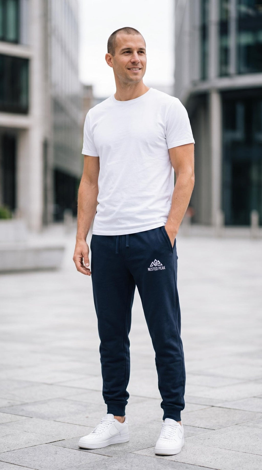 NP 26 Men's Midweight Fleece Joggers | Black, Classic Navy, Army - Nested Peak