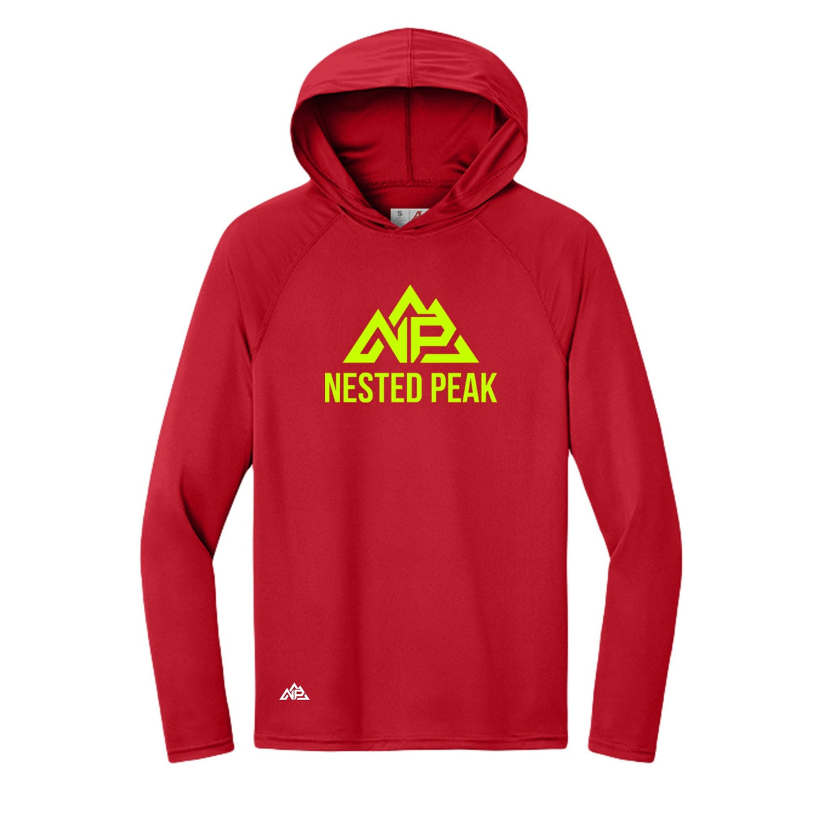 NP 26 Men's Neon Performance Hoodie | Silver, Scarlet, Pastel Blue, Navy, Graphite, Black - Nested Peak