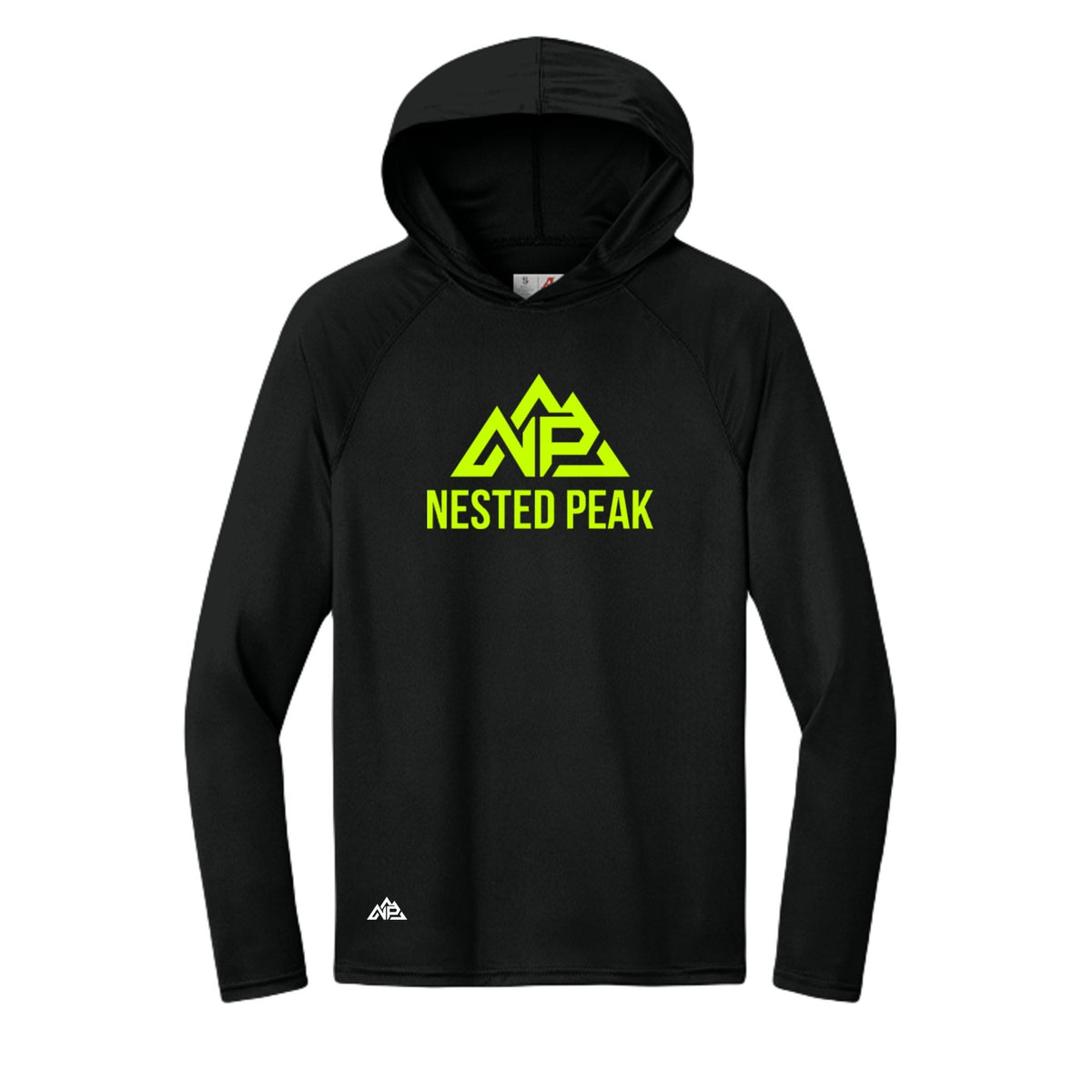 NP 26 Men's Neon Performance Hoodie | Silver, Scarlet, Pastel Blue, Navy, Graphite, Black - Nested Peak