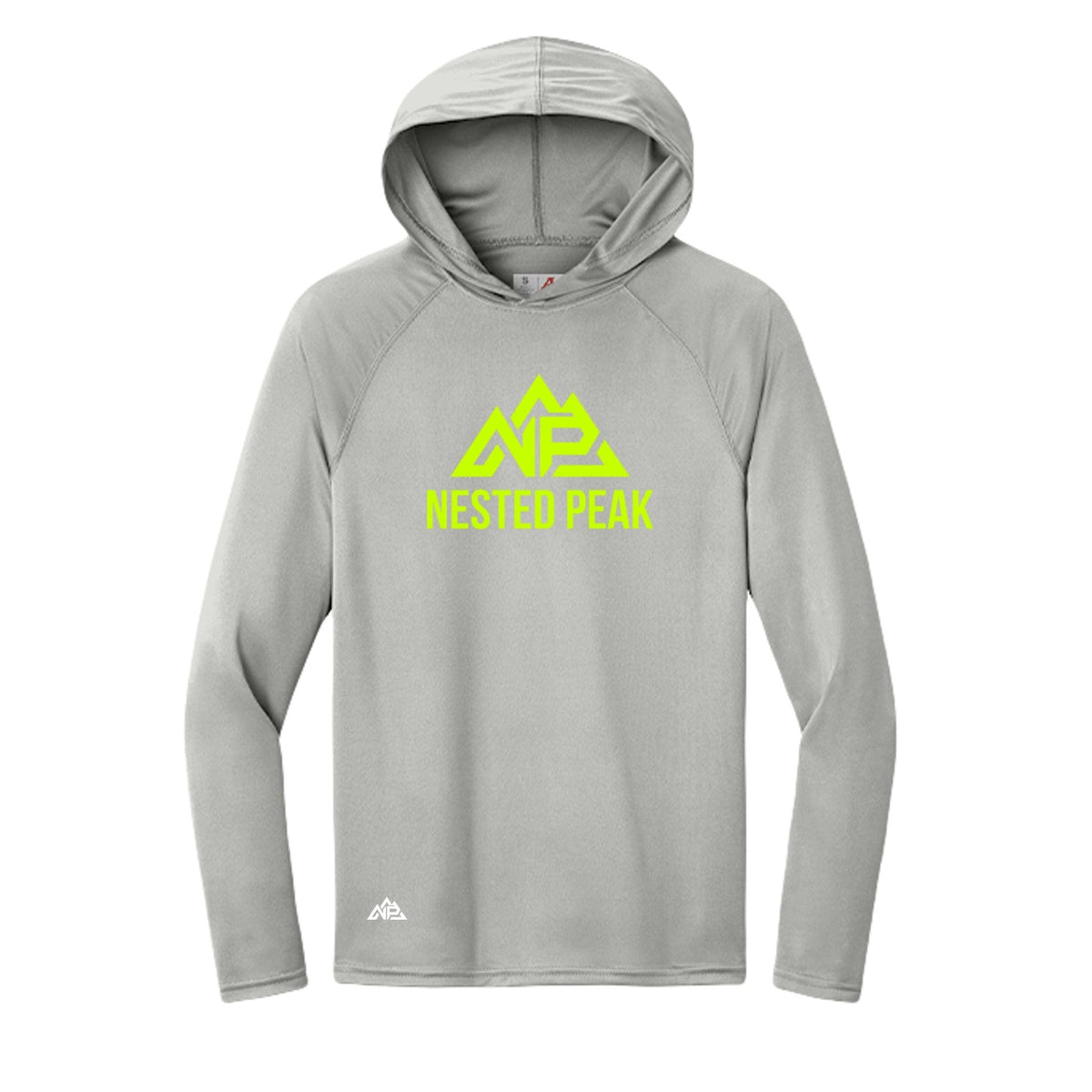 NP 26 Men's Neon Performance Hoodie | Silver, Scarlet, Pastel Blue, Navy, Graphite, Black - Nested Peak