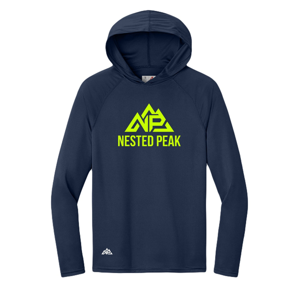 NP 26 Men's Neon Performance Hoodie | Silver, Scarlet, Pastel Blue, Navy, Graphite, Black - Nested Peak